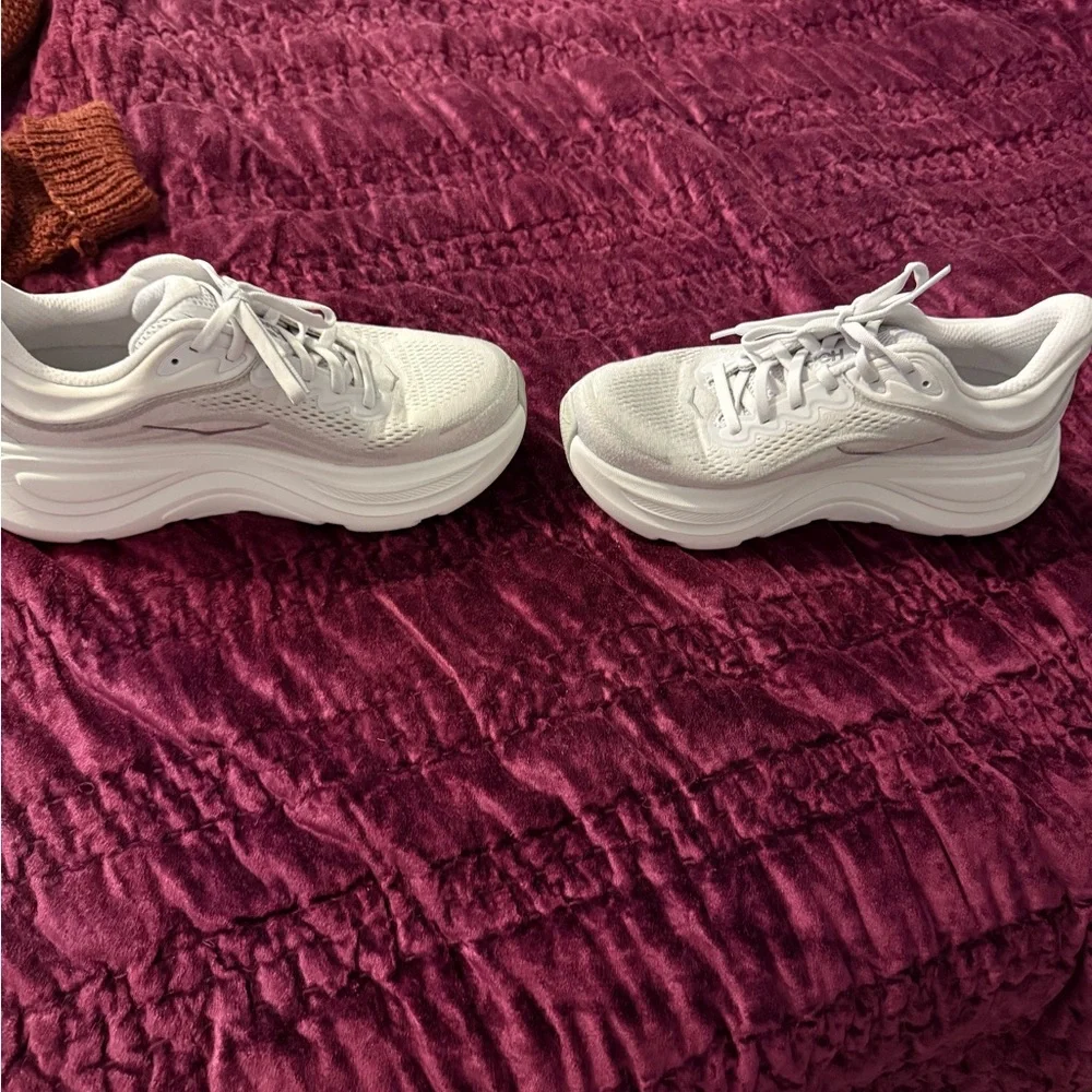 Hoka Women's White Athletic Shoes - Picture 2 of 5